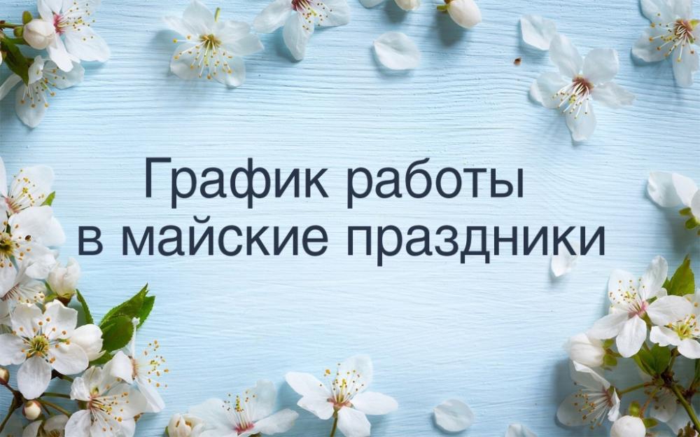 О порядке работы ГБУЗ «Башмаковская РБ» 29.04.2025г., в периоды с 01.05.2025г. по 05.05.2025г. и с 08.05.2025г. по 12.05.2025г. в Башмаковском и Пачелмском районах